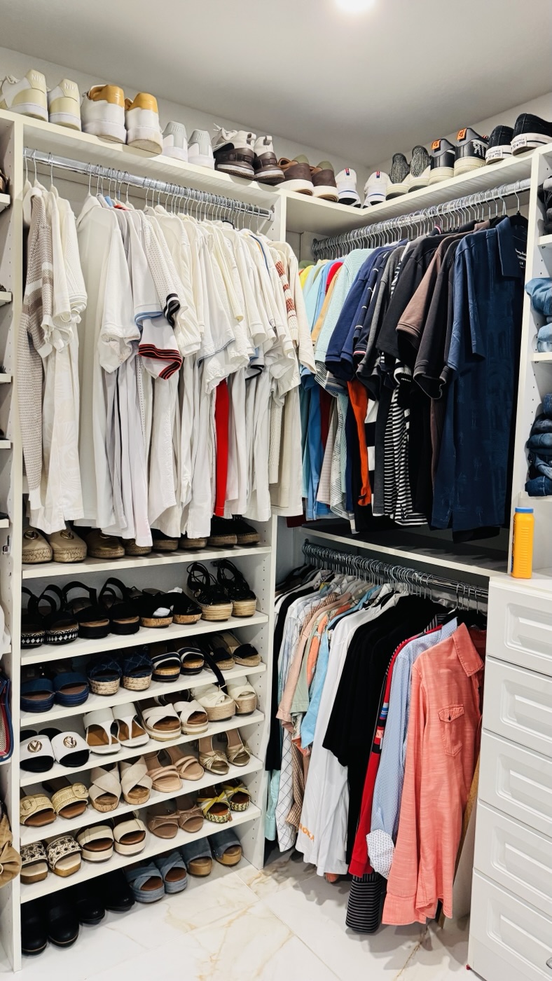 Walk-in closet, right side, after