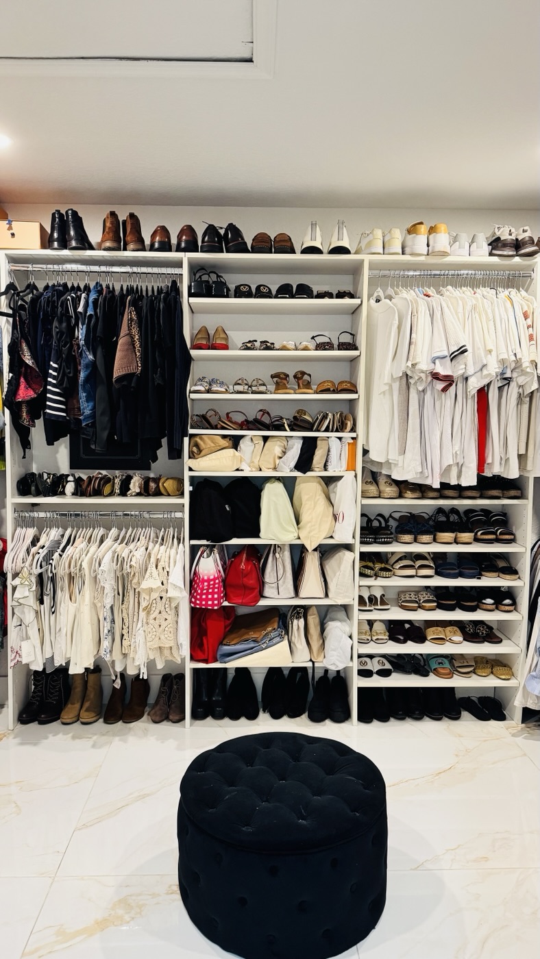 Walk-in closet, after