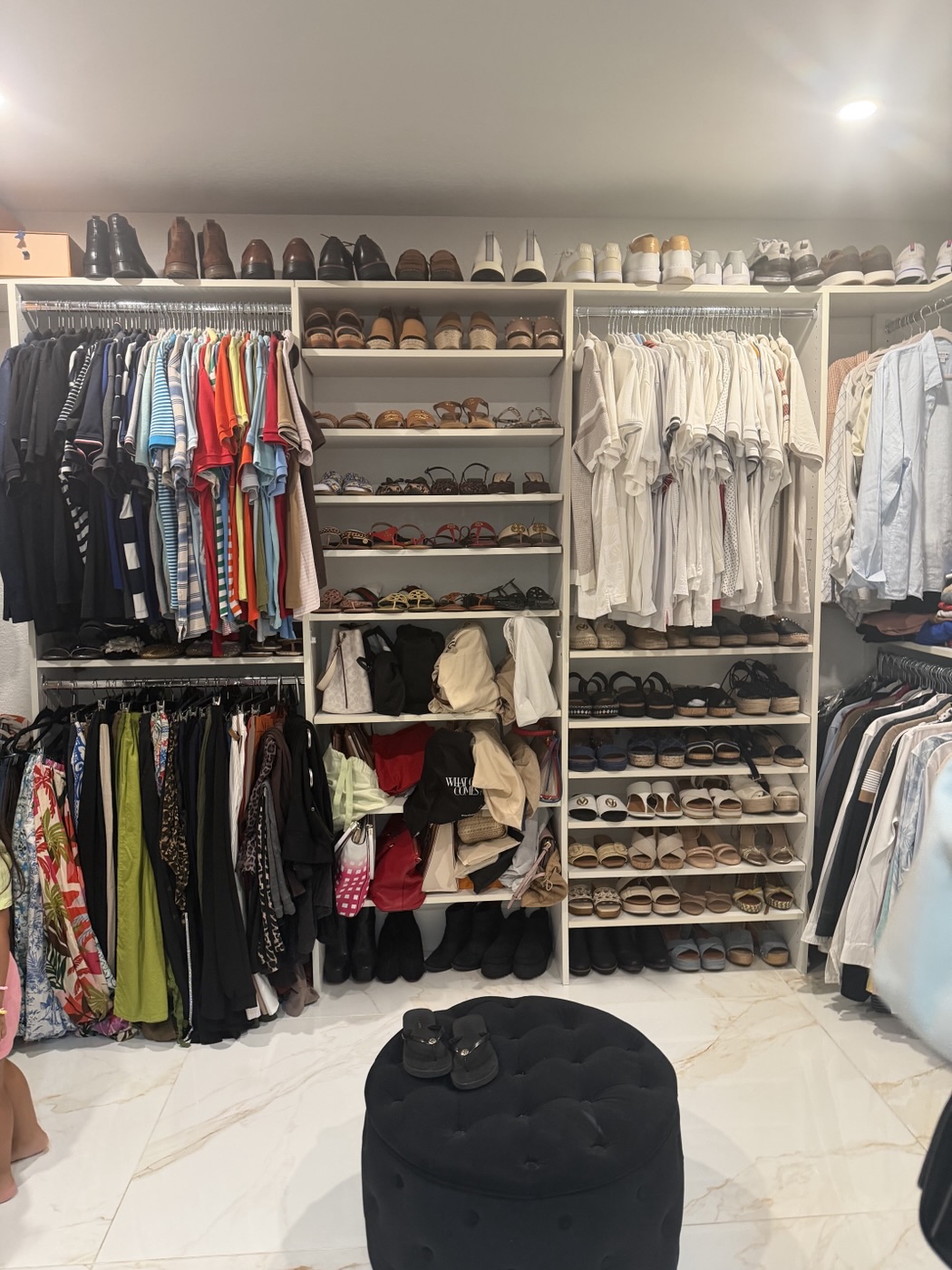 Walk-in closet, before