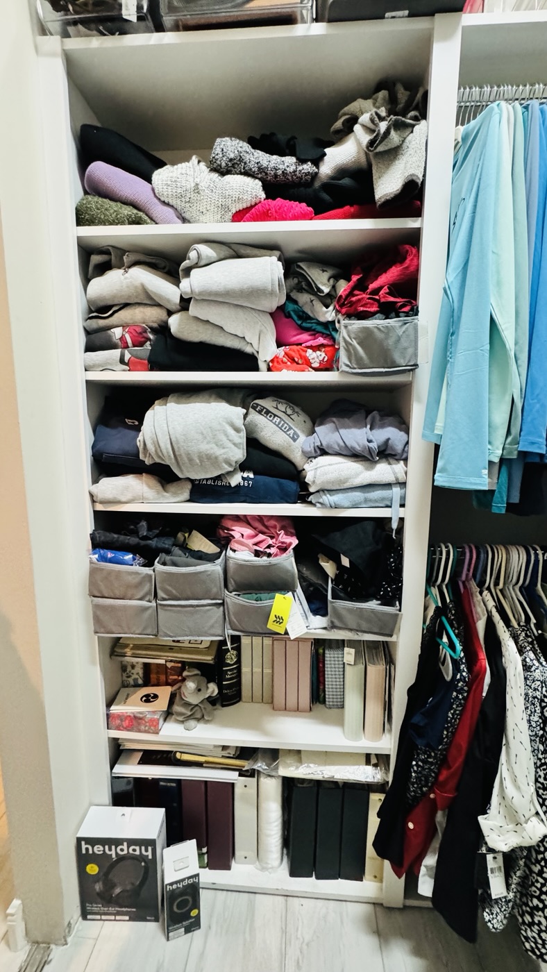 Wall closet, before