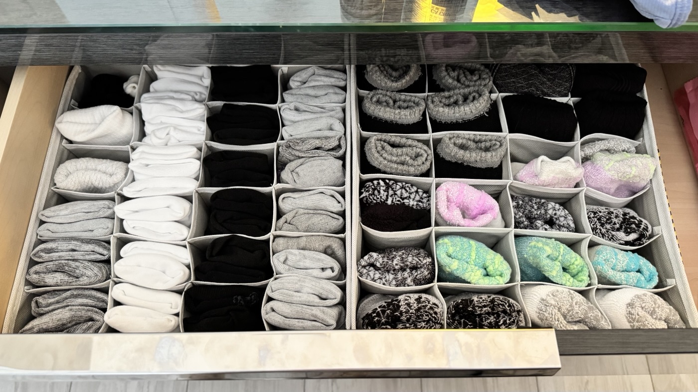 Sock drawer, after